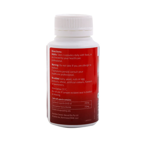 Bioglan Red Krill Oil Glucosamine 60caps