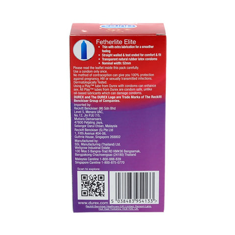 Durex Fetherlite Elite Condoms 12pcs