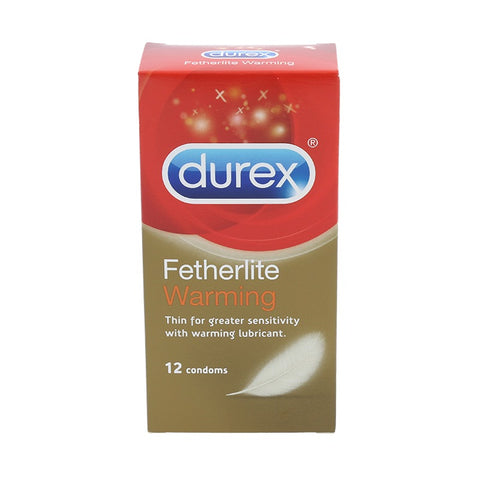 Durex Fetherlite Warming Condoms 12pcs