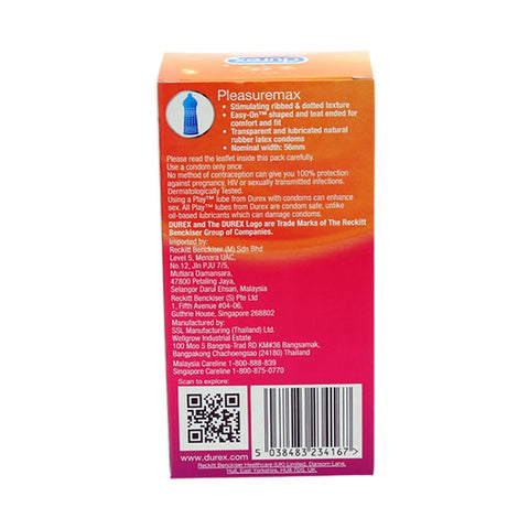 Durex Pleasuremax Condoms 12pcs