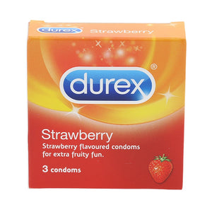 Durex Strawberry Condoms 3pcs