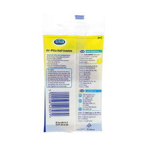 Scholl Air-Pillo Half Insoles 1pairs