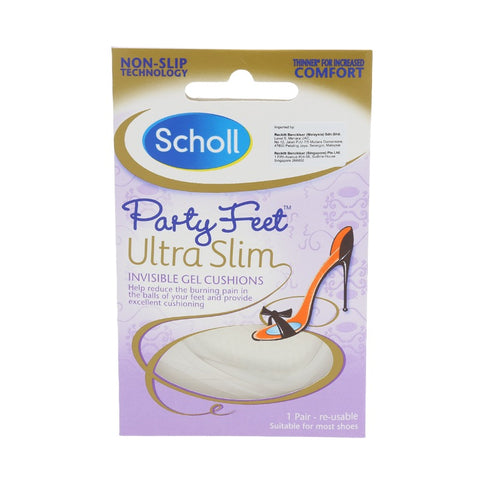 Scholl Party Feet Ultra Slim Invisible Gel Cushions 1pairs