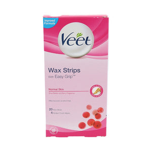 Veet Wax Strips With Easy Grip Normal Skin 20pcs