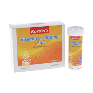 Kordel's Vitamin C 1000mg + Zinc Effervescent  3x10tabs