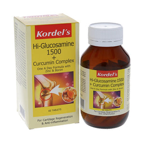 Kordel's Hi-Glucosamine 1500 + Curcumin  60tabs