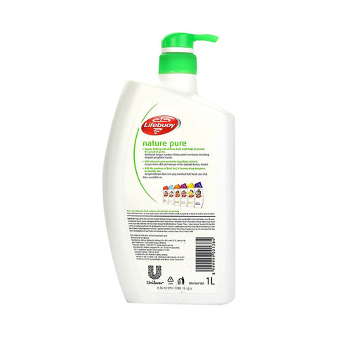 Lifebuoy Antibacterial Body Wash Nature Pure 1000ml