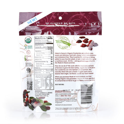 Made in Nature Organic Cranberries 142g