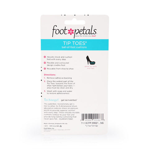 Foot Petals Technogel Tip Toes 2pcs