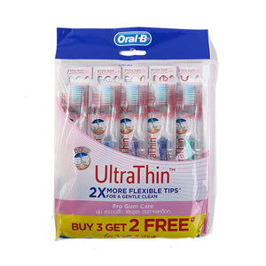 Oral B Ultrathin™ Extra Soft Pro Gum Care Toothbrush 5pcs