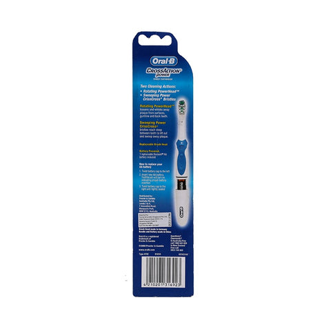 Oral B Crossaction Power Dual Clean Medium Electric Toothbrush 1pcs