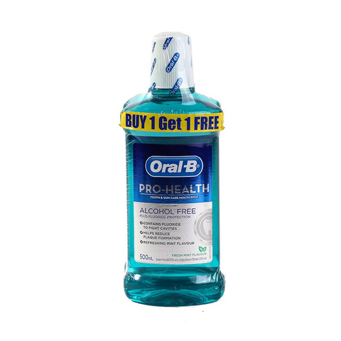 Oral-B Pro-Health Non-Alcohol Mouth Rinse Fresh Mint 2x500ml