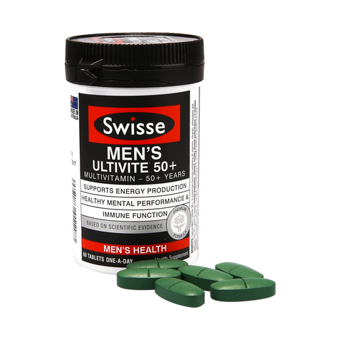 Swisse Men's Ultivite Mulitivitamin 50+ 60tabs