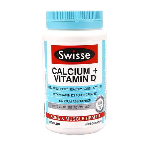 Swisse Ultiboost Calcium + Vitamin D 90tabs