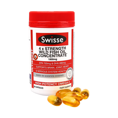 Swisse Super Quad Strength Fish Oil 60caps