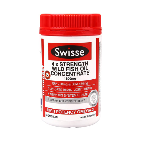 Swisse Super Quad Strength Fish Oil 60caps