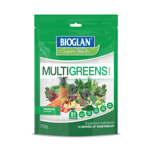Bioglan Superfoods Multigreens Powder Tropical 70g