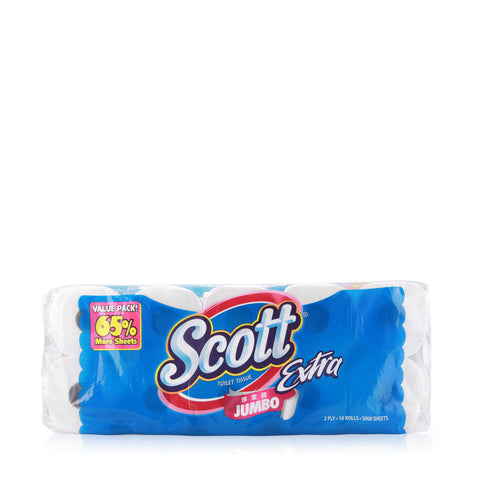 Scott Extra Toilet Tissue Jumbo 10x300pcs