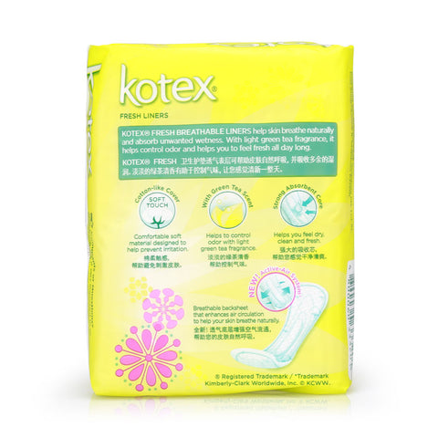 Kotex Fresh Liners Breathable Regular Scented 40pcs