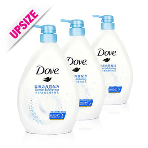 Dove Body Wash Gentle Exfoliating 1000ml x 3