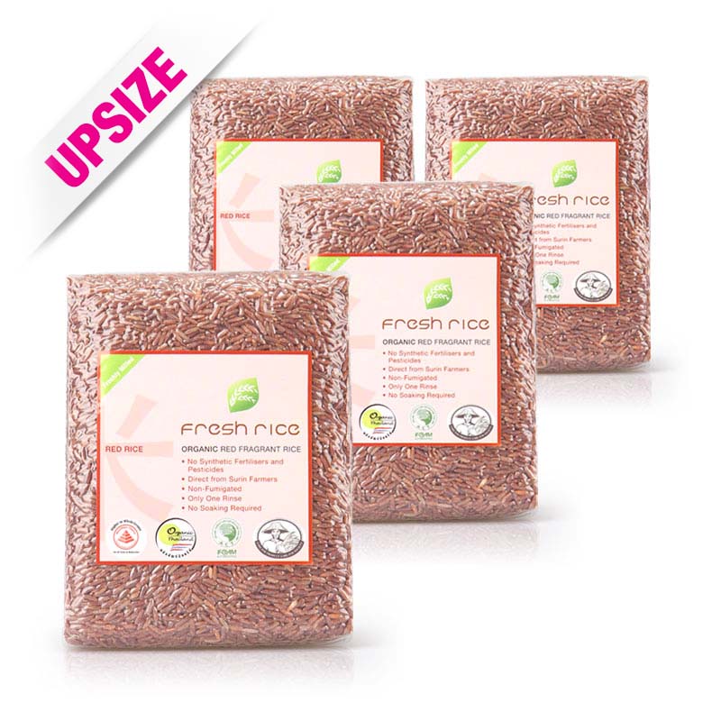 Fresh Rice Organic Red Rice 1kg x4pcs