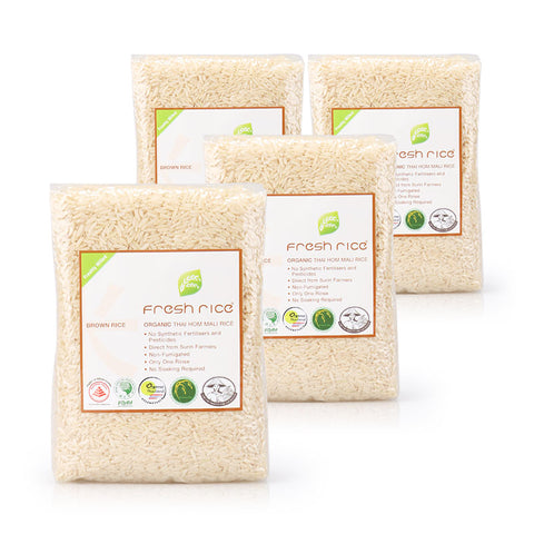 Fresh Rice Organic Mixed Brown Rice 1kg x4pcs