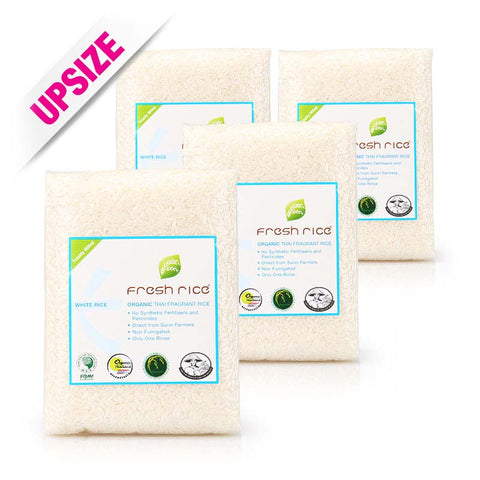 Fresh Rice Organic White Rice 1kg x 4pcs