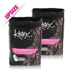 Kotex Pads Luxe Ultra Thin Wing 32cm 12x2pcs