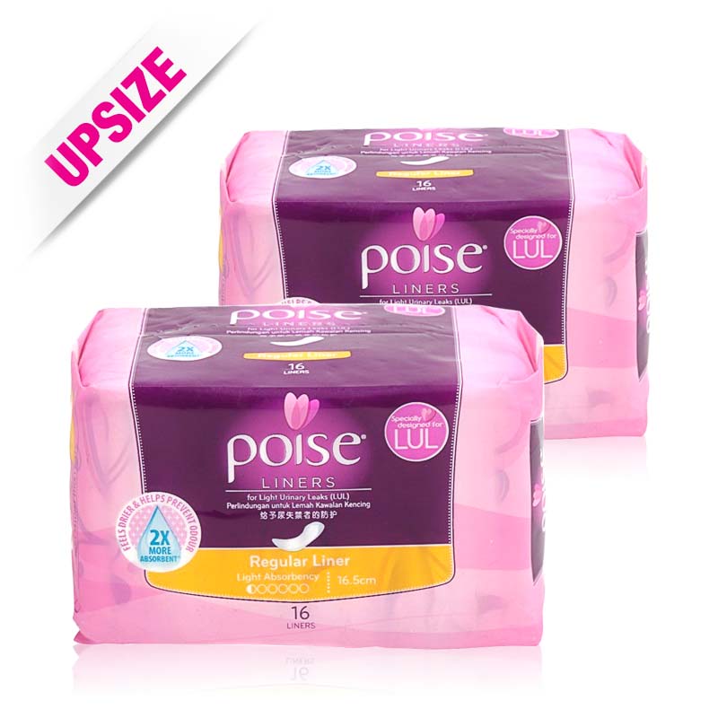 Poise Liners Regular 16x2pcs