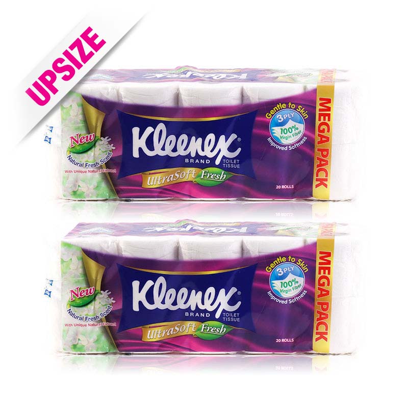 Kleenex Toilet Tissue Ultra Soft Natural Fresh Scent 3 Ply (case) 20x200sheetx2pcs