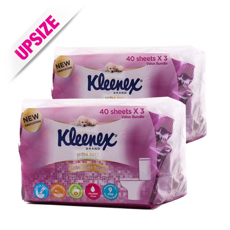 Kleenex Ultra Soft Moist Toilet Tissue (case) 3x40sheetx2pcs