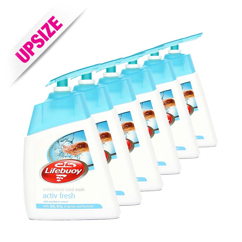 Lifebuoy Antibacterial Hand Wash Activ Fresh 200mlx6pcs