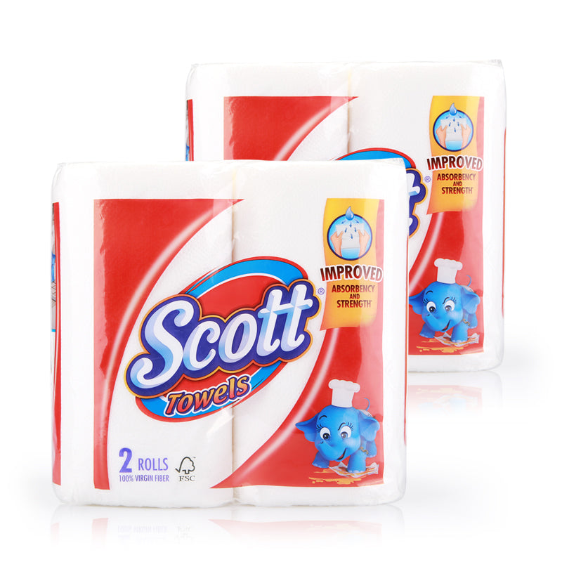 Scott Virgin Fiber Towels 2x60pcsx2pcs