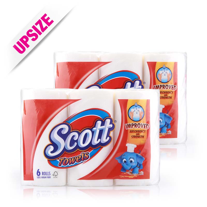 Scott Virgin Fiber Towels 6x55pcsx2pcs