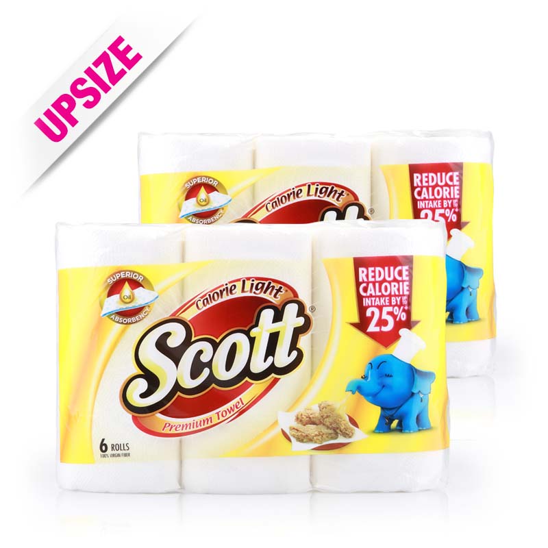 Scott Calorie Light Towels 6x60pcsx2pcs