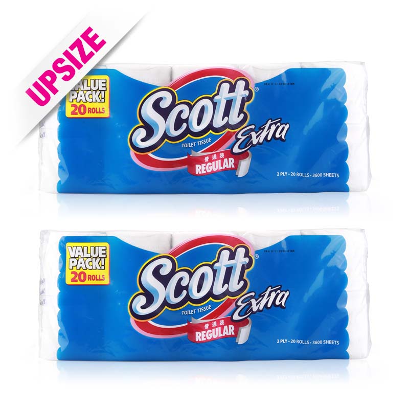 Scott Extra Toilet Tissue Regular 20x180pcsx2pcs