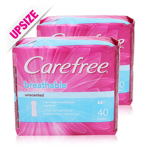 Carefree Breathable Unscented Liners 40pcsx2