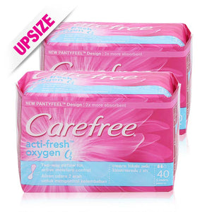 Carefree Acti-Fresh Oxygen Liners 40pcsx2