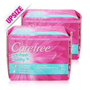 Carefree Acti-Fresh Healthy Liners 40pcsx2