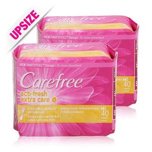 Carefree Acti-Fresh Extra Care Liners 40pcsx2