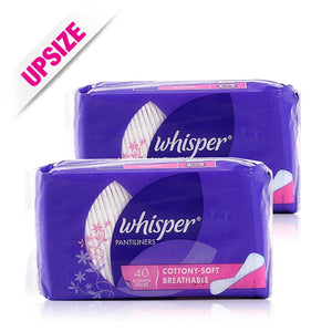 Whisper Pantiliners Scented 40pcsx2