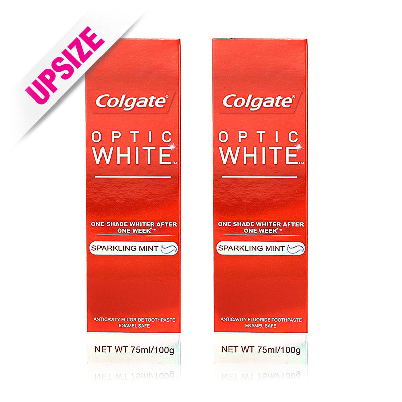 Colgate Optic White Sparkling Mint Anticavity Fluoride Toothpaste 100gX2