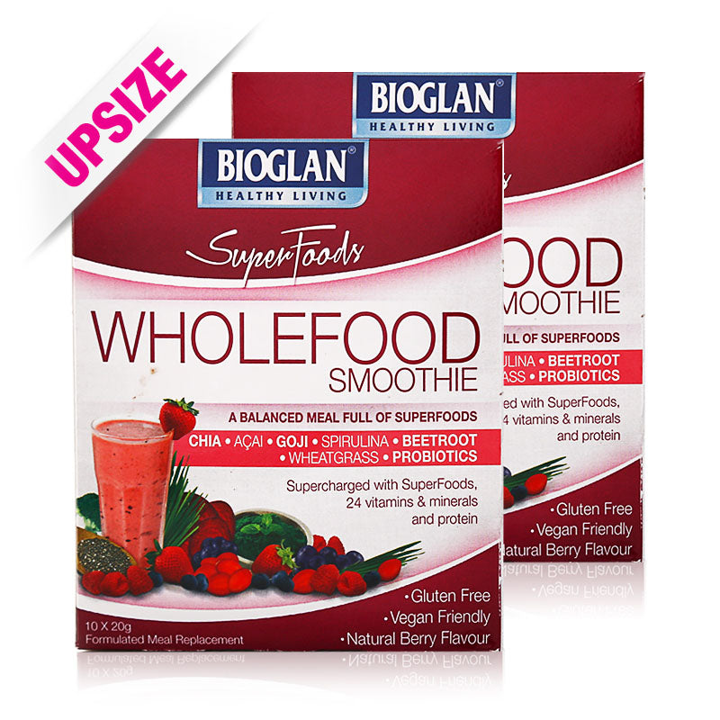 Bioglan Superfoods Wholefood Smoothie Berry 10x20gX2