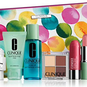 NEW 2015 Clinique 8 Pcs Makeup Skincare Gift Set with Repairwear Uplifting Firming Cream & More! ($85+ Value)