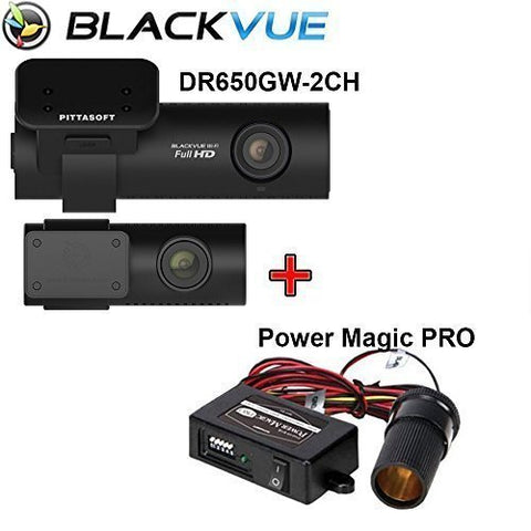 Blackvue DR650GW-2CH Built-In Wi-Fi Full HD Car DVR Recorder, 64Gb With Power Magic Pro - Black