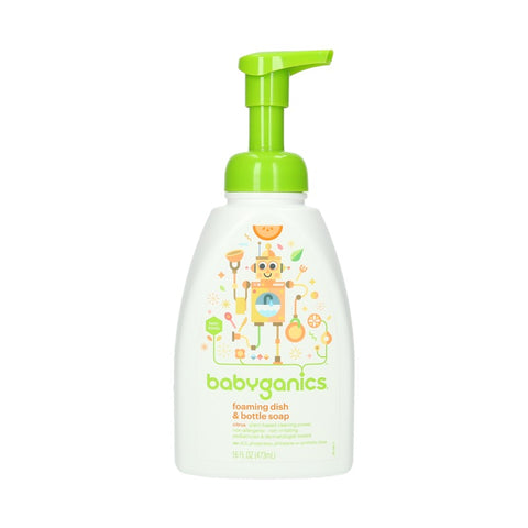 Babyganics Foaming Dish & Bottle Soap Citrus 473ml