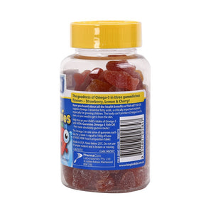 Bioglan Kids Smart Vita Gummies Omega-3 Fish Oil Strawberry, Lemon and Cherry Flavour 60pcs