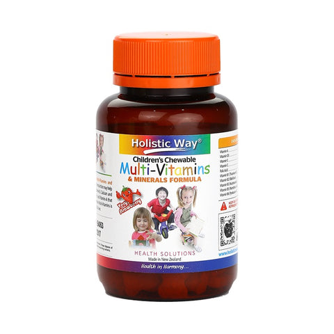 Holistic Way Children's Chewable Multi-Vitamins & Minerals Formula 60tabs