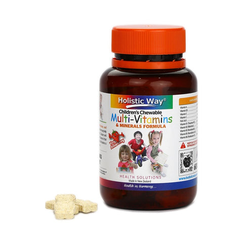 Holistic Way Children's Chewable Multi-Vitamins & Minerals Formula 60tabs