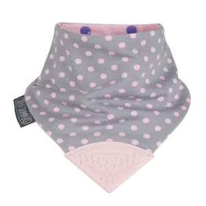 Cheeky Chompers Neckerchew Polka Dot Pink